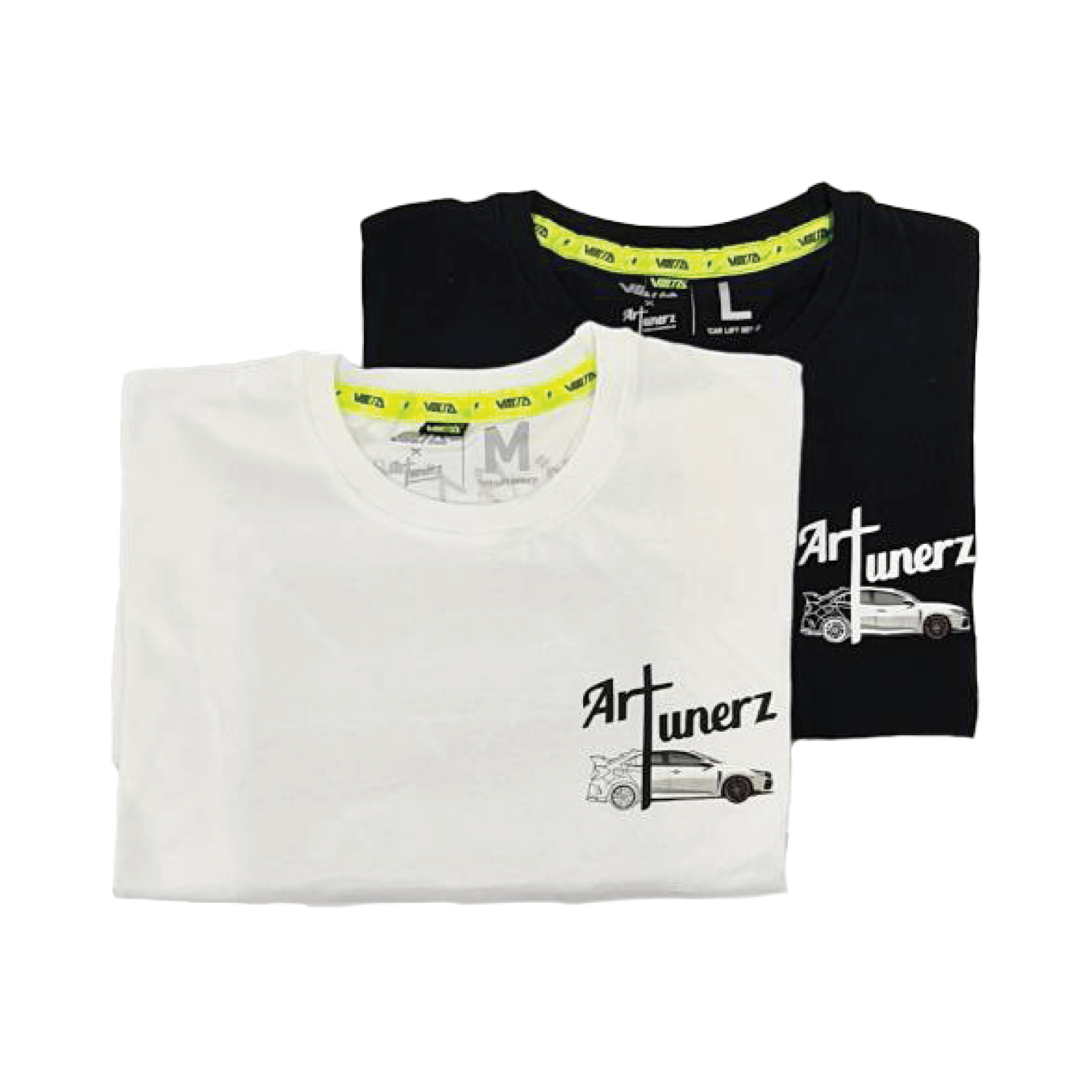 VOLT'D x Art Tunerz Civic Type R Generation Car Lift Tee Black - VOLT'D Performance